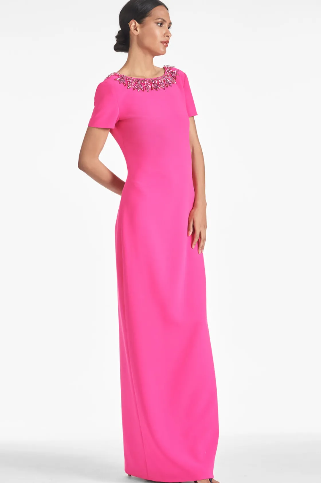 Sachin & Babi Shiloh Gown - Electric Pink Flash Sale