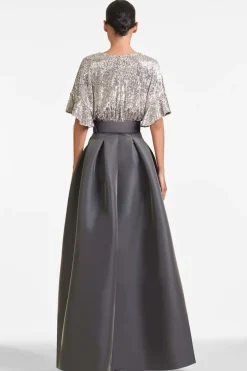 Sachin & Babi Simone Gown - Charcoal Sale
