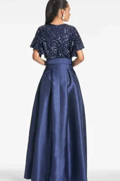Sachin & Babi Simone Gown - Night Sky Sale