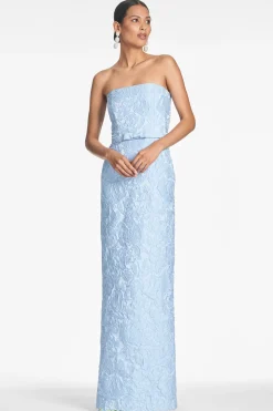 Sachin & Babi Sophia Gown - Ice Blue Outlet