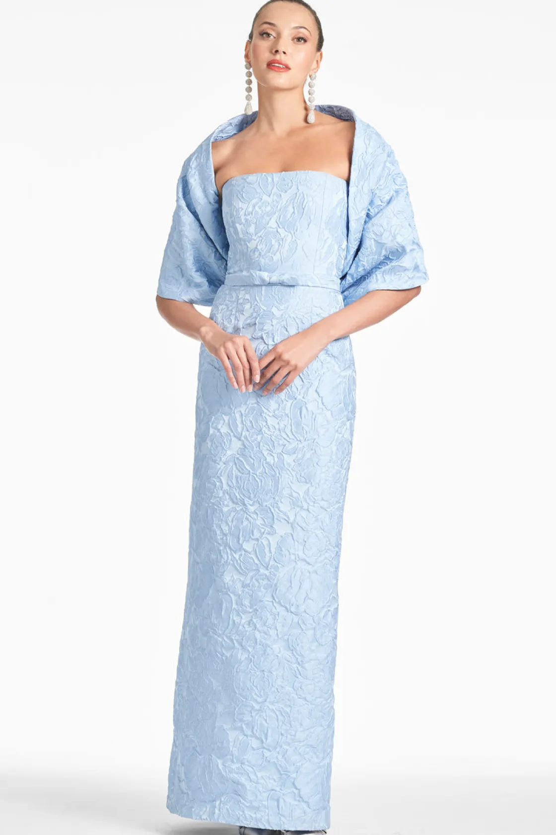 Sachin & Babi Sophia Gown - Ice Blue Outlet