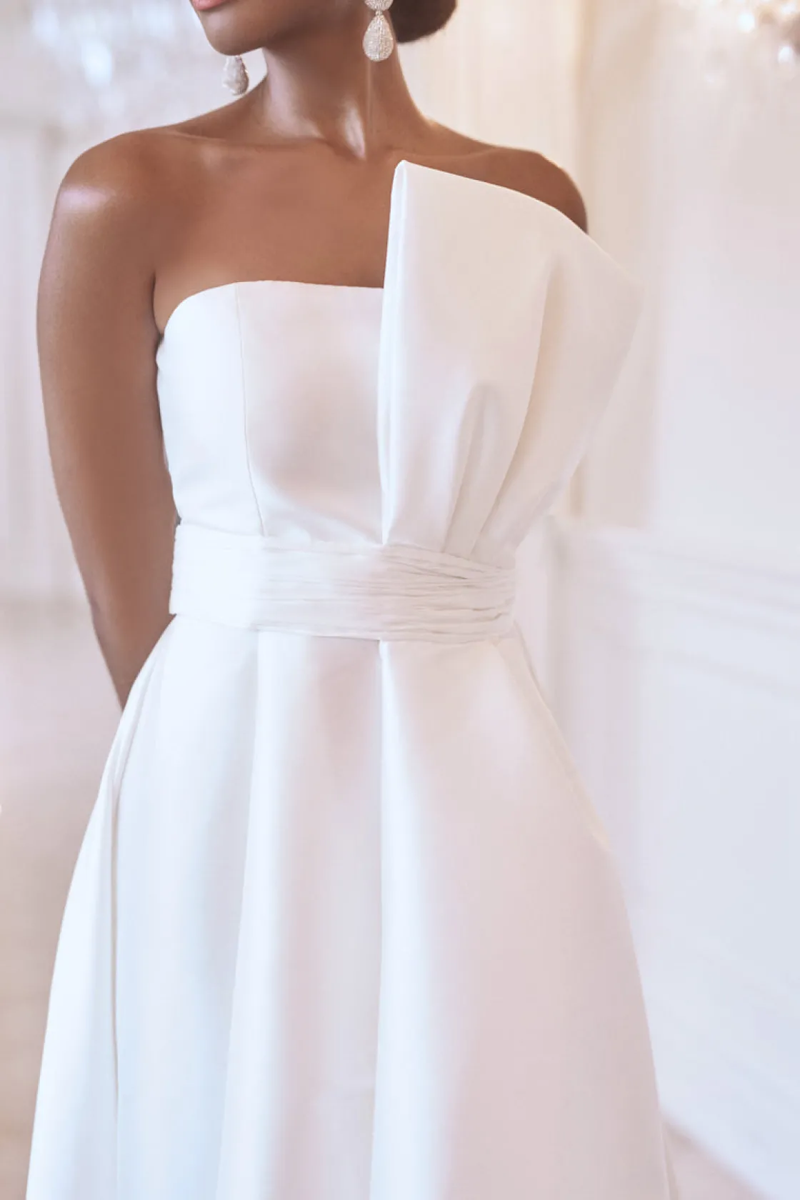 Sachin & Babi Tara Gown - Off White Sale
