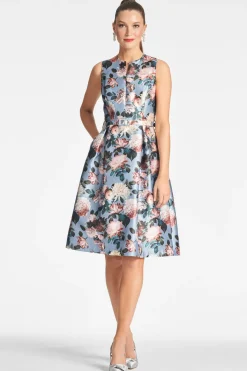 Sachin & Babi Tish Dress - Ice Blue Garden New