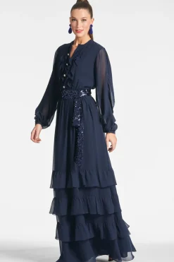 Sachin & Babi Venus Gown - Midnight Discount
