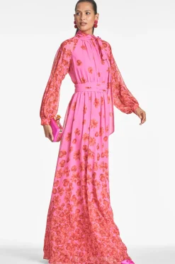 Sachin & Babi Vera Gown - Rose/Vermillion Rose/Vermillion Flash Sale