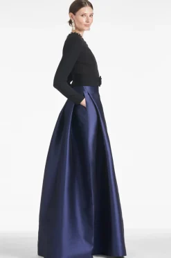 Sachin & Babi Victoria Gown - Black/Navy Black/Navy Best Sale