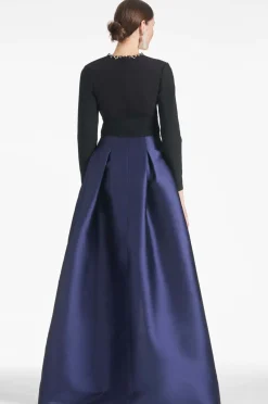 Sachin & Babi Victoria Gown - Black/Navy Black/Navy Best Sale