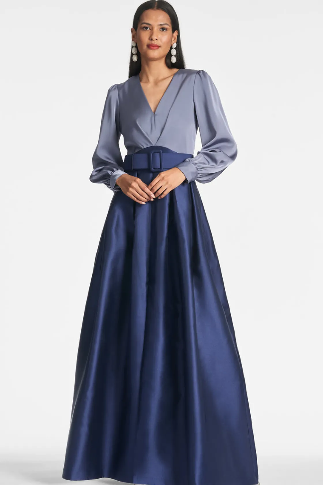 Sachin & Babi Zoe Gown - Cool Grey/Night Sky Smokey Slate/Night Sky Cheap
