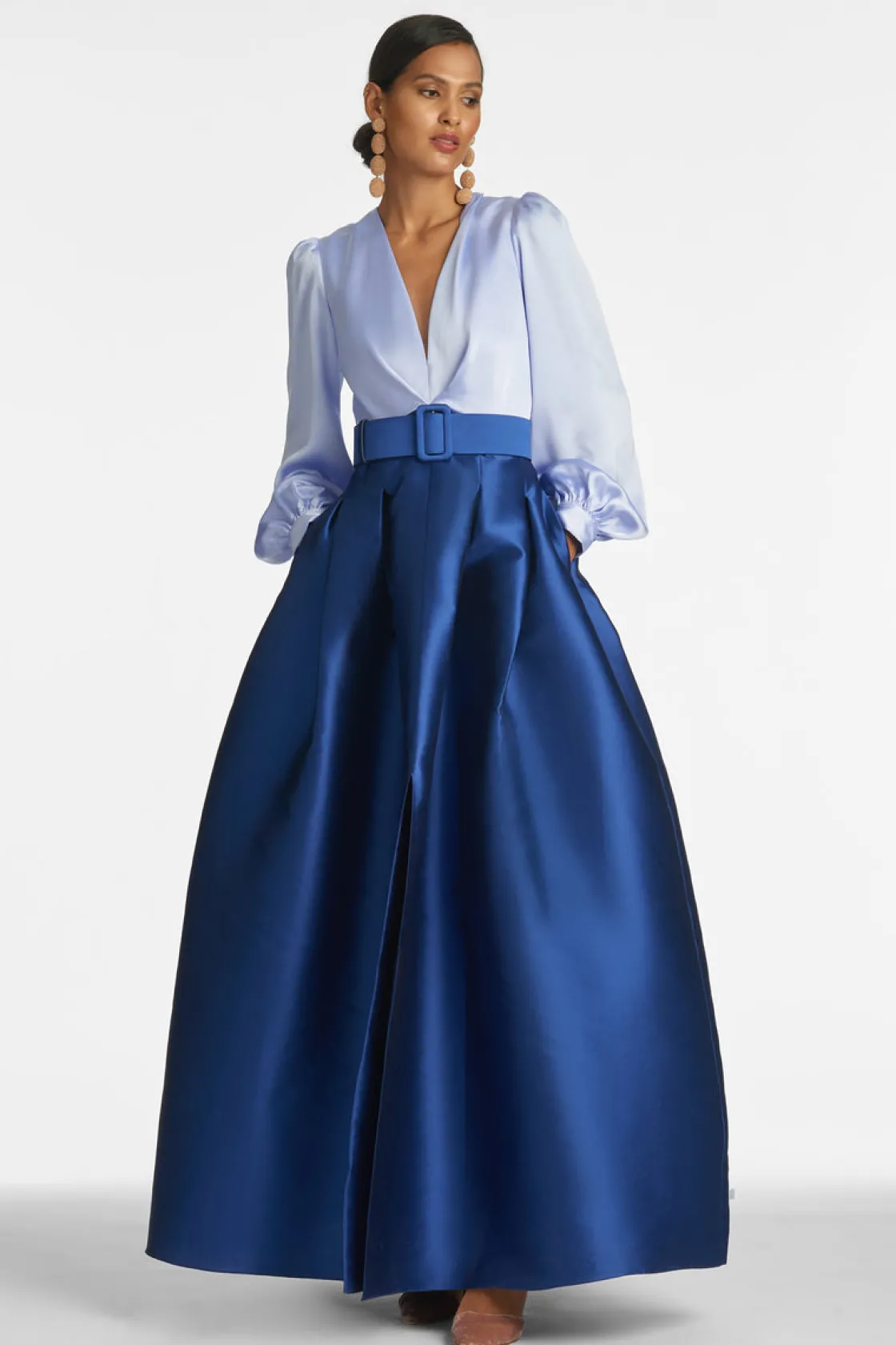 Sachin & Babi Zoe Gown - Periwinkle u0026 Eclipse Periwinkle & Eclipse New