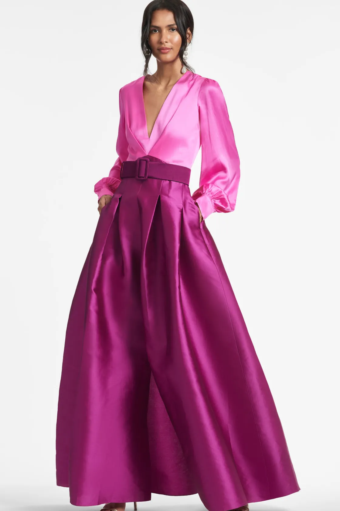 Sachin & Babi Zoe Gown - Pink/Magenta Pink & Magenta Discount